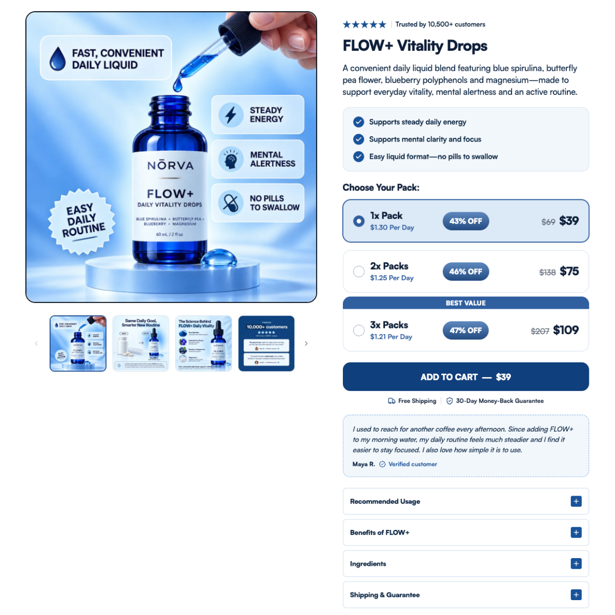 FLOW+ Vitality Drops