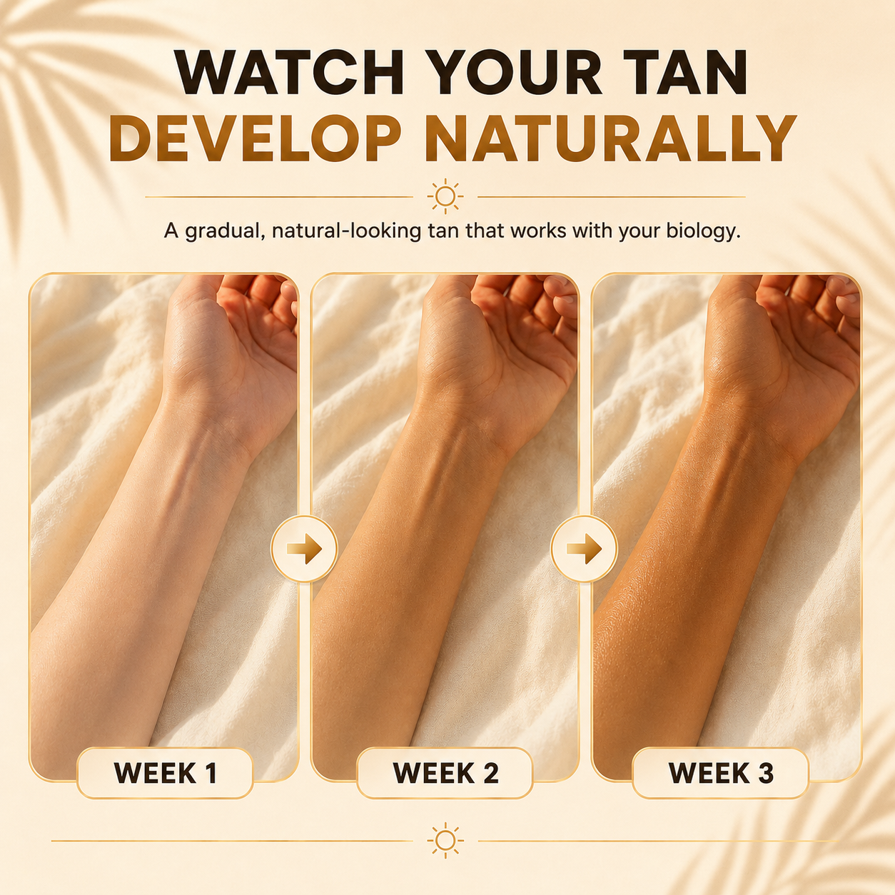 Golden Glow Tanning Gummies – UV-Free Tan Support