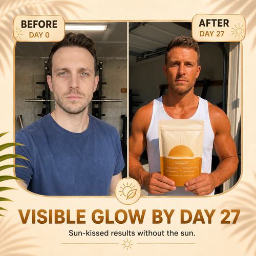 Golden Glow Tanning Gummies – UV-Free Tan Support