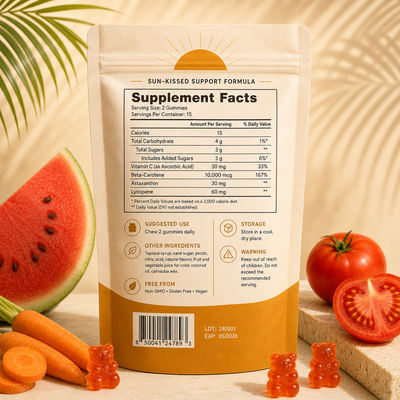 Golden Glow Tanning Gummies – UV-Free Tan Support