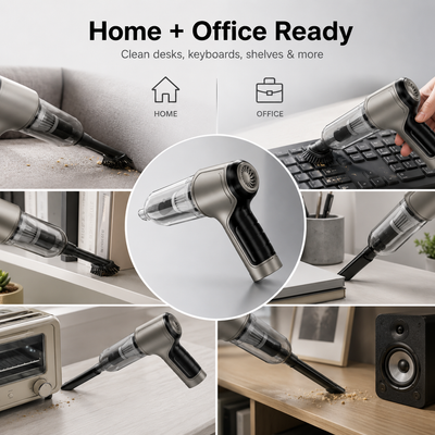 Powerful Mini Cordless Vacuum Cleaner for Car, Home & Office