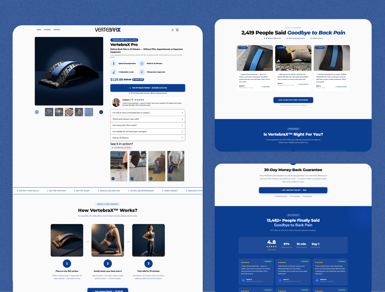 A specialized Shopify store optimized for wellness products and direct conversions